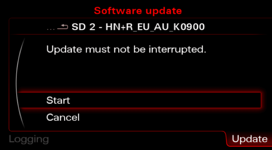 MMI 3G firmware update