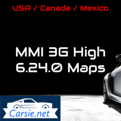 Audi MMI 3G High 6.24.0 8R0060884JE – Latest maps for USA / CANADA / MEXICO