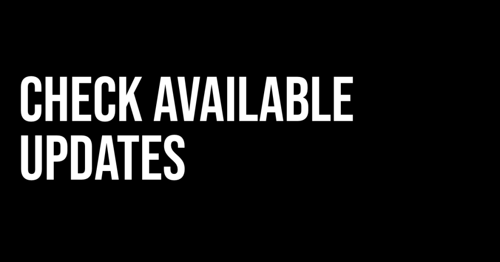 Check available audi updates
